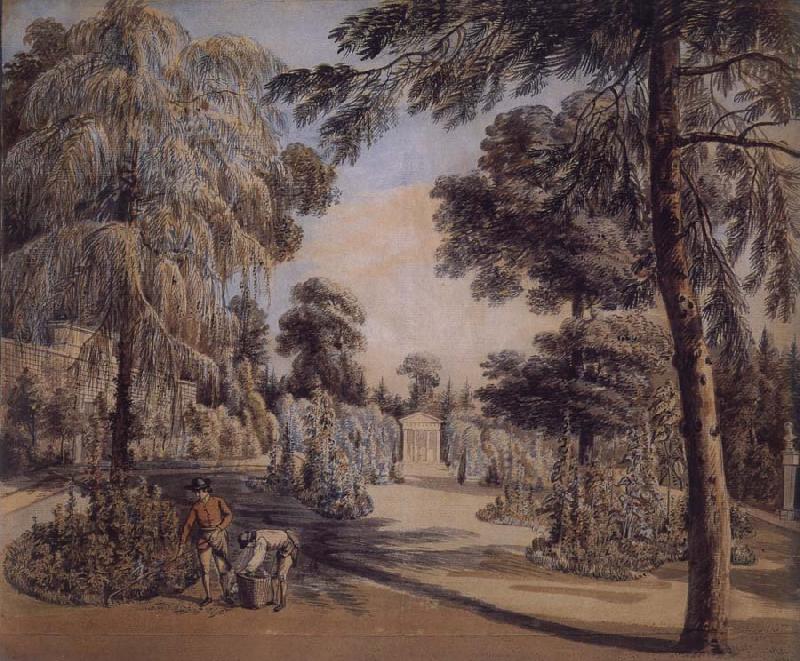 SANDBY, Paul The Flower Garden at Nunebam Courtney oil painting picture